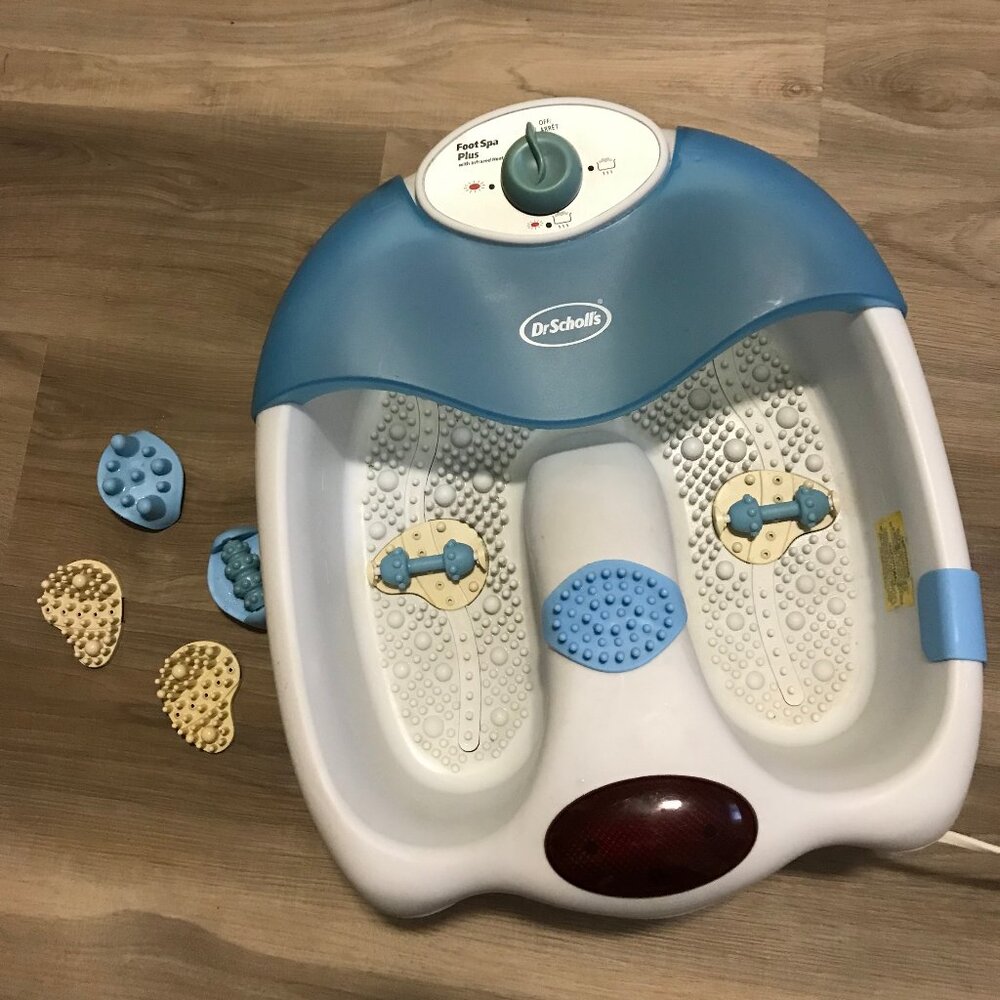 Foot Spa Plus Heat Massager Dr Scholls Bubble Bath Soothing Rolling Foot DR6621